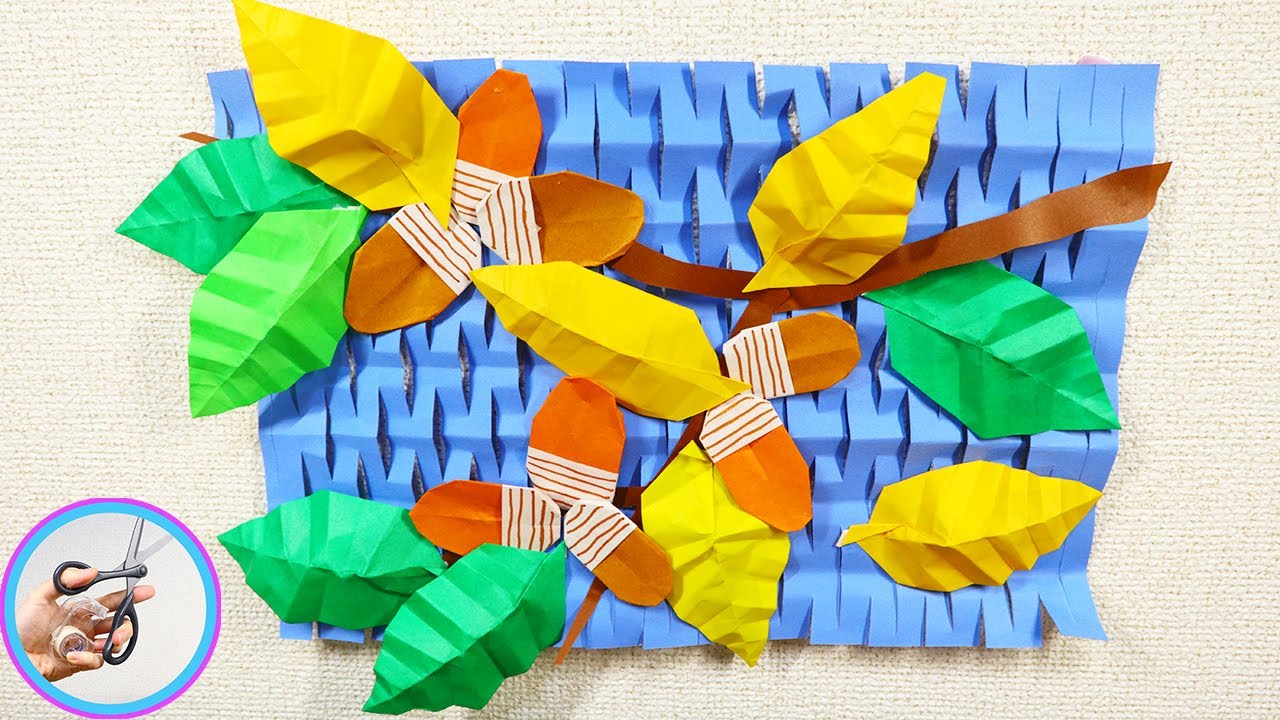 How to Make Origami Acorns for Autumn Decor! Great for Wall
