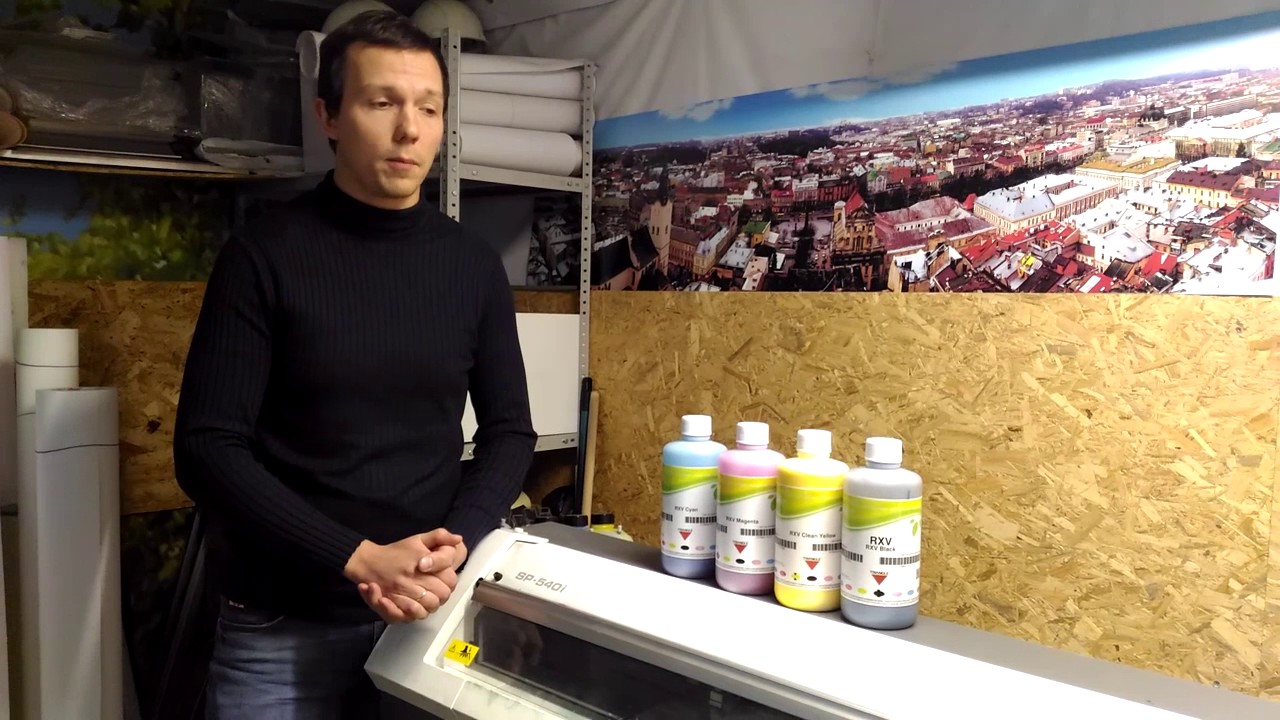 Чернила RXV (Triangle) Волгоград: Дизайн Центр, станок Roland SP-540i