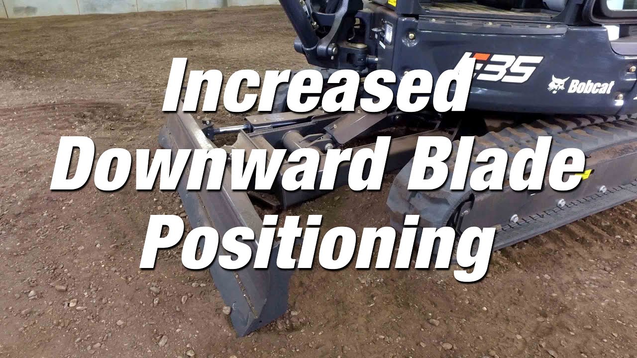 RSeries Excavators Increased Angle Blade Positioning YouTube