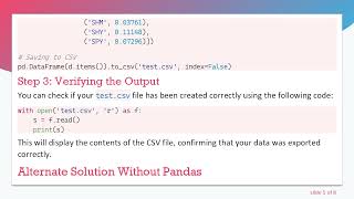 How to Save an OrderedDict Object to a CSV File in Python