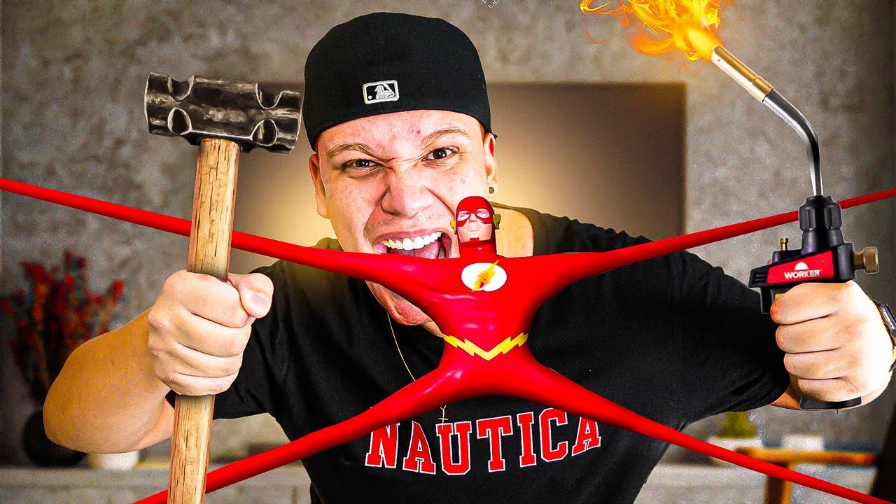 INCRÍVEL! SUPER BONECO INDESTRUTÍVEL DO FLASH !! (IMPOSSÍVEL DE QUEBRAR)