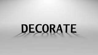 Typing Decorate Text Animation with Blinking Cursor on Off White Background