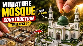 Miniature DIY Mosque Construction Timelapse | Tiny Mosque Built by Hand (Ultra Realistic)