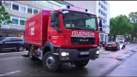 Unwetter über Wiesbaden mit Hagelmassen und Überflutungen