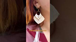 Learn how to make perfect summer earrings | Macrame Earrings Design Ideas | Handmade Jewelry DIY