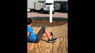 Mini half pipe sesh