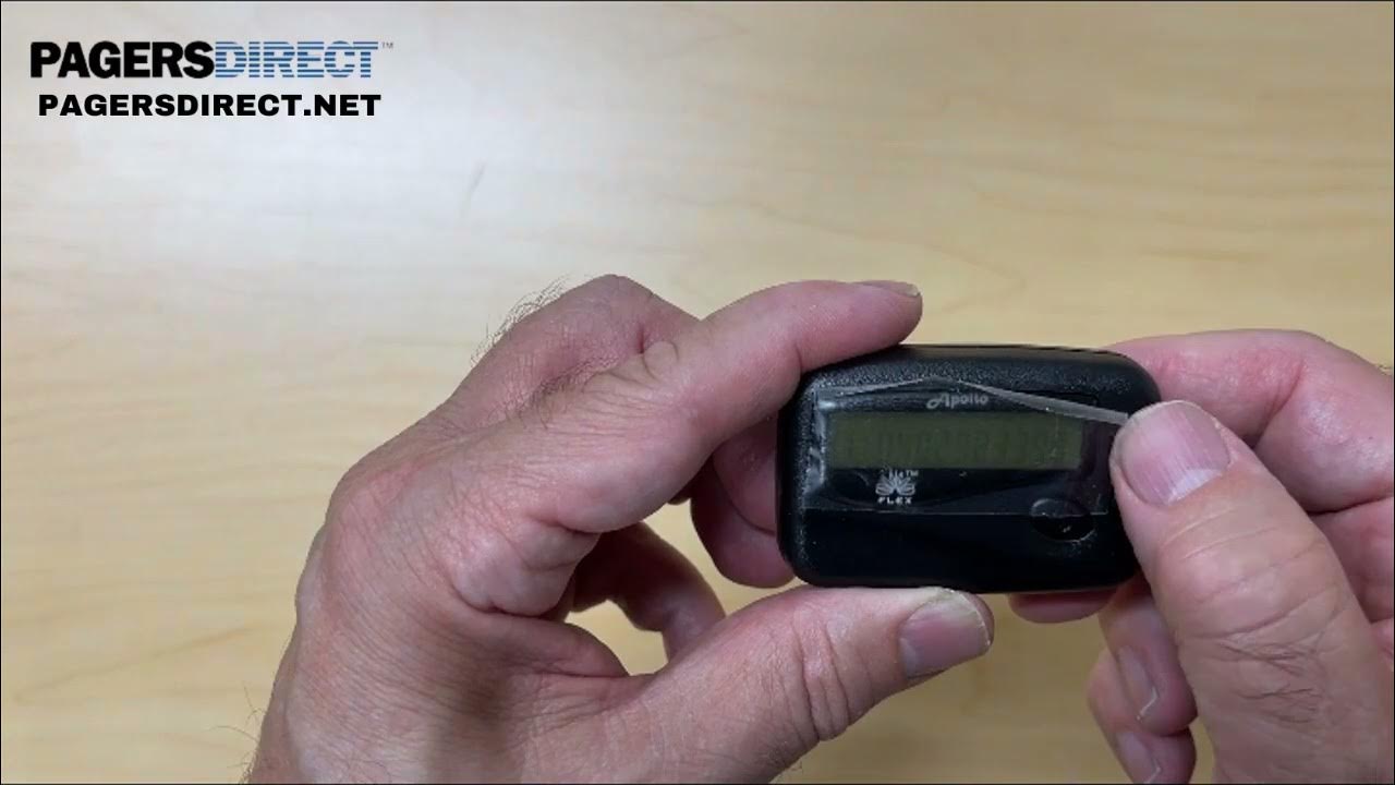 How to Program the Apollo 202 pager YouTube