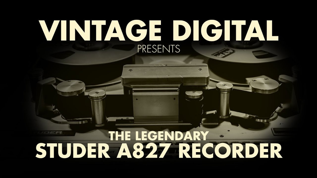 The Legendary Studer A827 Recorder - YouTube