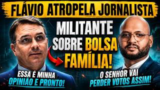 🔥FLÁVIO BOLSONARO EXPLODE COM JORNALISTA SOBRE BOLSA FAMÍLIA | DEBATE ACALORADO AO VIVO