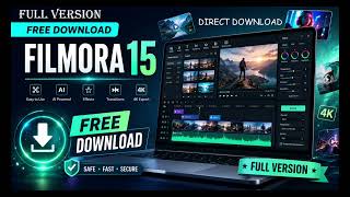 Filmora 15 Free Download Official Version | Install, Setup & New Features Guide | #filmora #editing