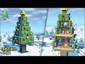 🎄 마인크래프트 거대한 크리스마스 트리 집짓기 :: 🔔 Minecraft Huge Christmas Tree House Build Tutorial 🏡
