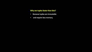 Why are Tuples Faster than Lists in Python? 🐍 #pythonanddjangofullstackwebdeveloper