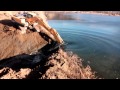 Спуск воды с 5 карьера в Мостовском 16.12.2014