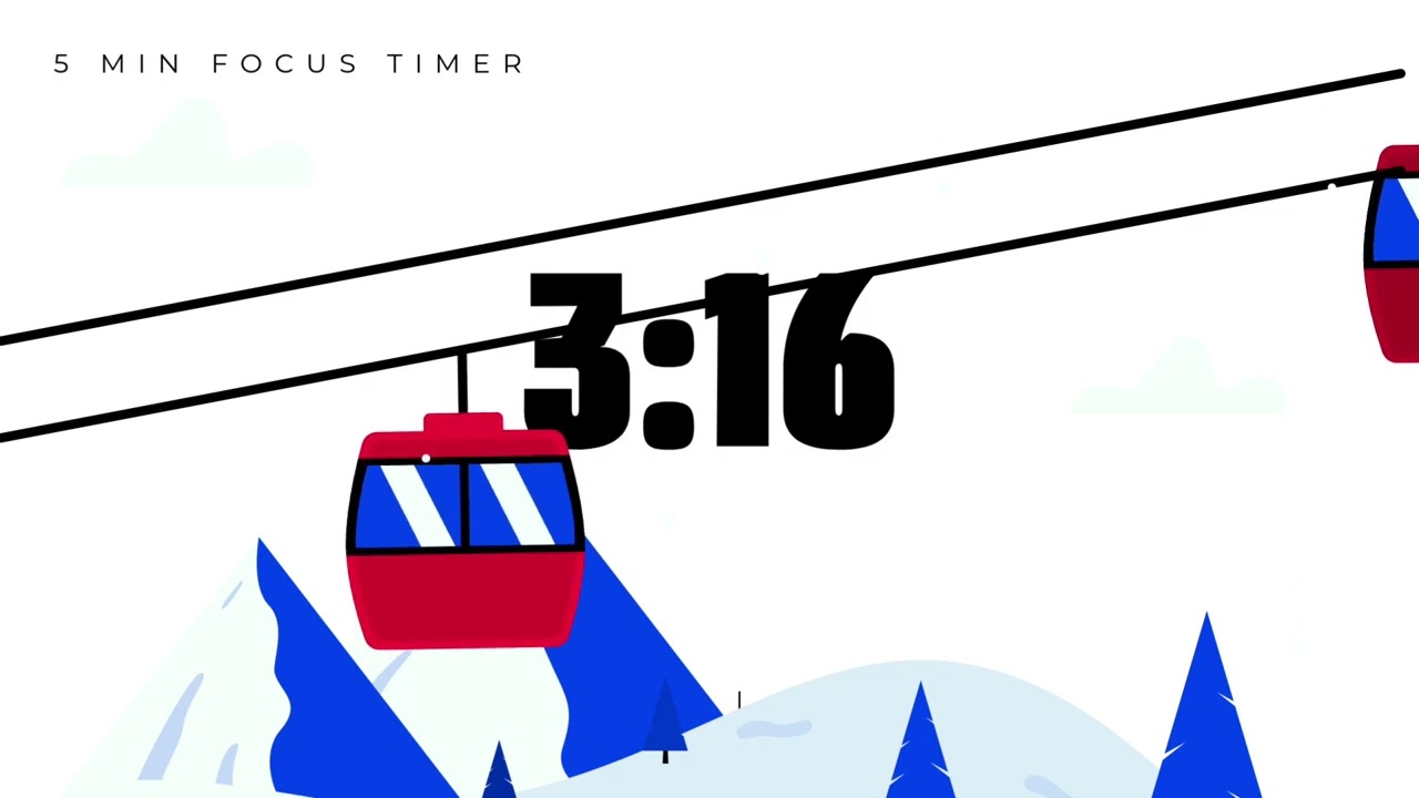 5-Minute Winter Focus Timer | Classroom Work Time ❄️⏰