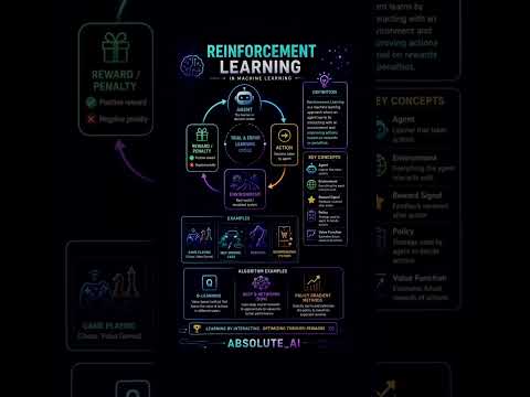 Reinforcement Learning | #ai #datascience #machinelearning #trending #shorts #reinforcementlearning