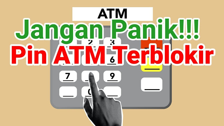 Apa yang harus dilakukan jika PIN ATM terblokir?