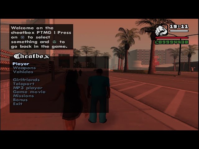Grand Theft Auto San Andreas Mod Menu (PS2 Emulator) (PS4