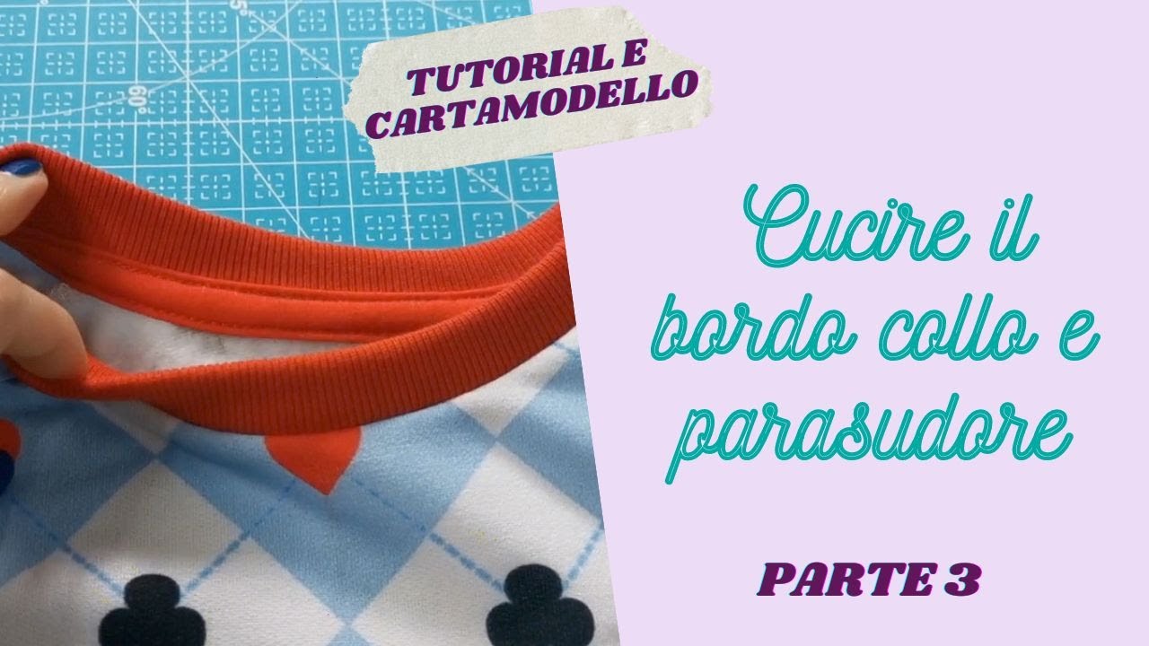 Come cucire il bordo collo di una felpa con parasudore