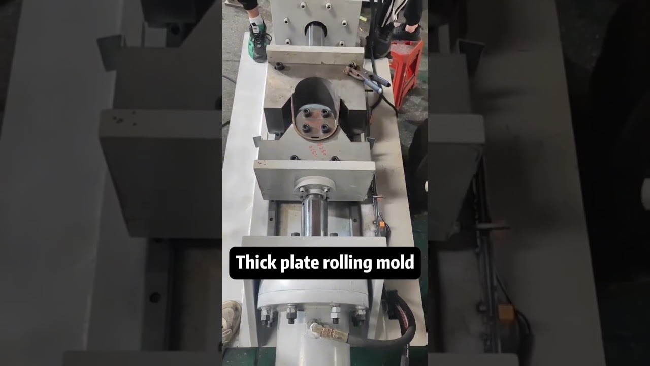 Crafting Power: Hydraulic Press Forms Thick Plate Rolling Mold! 🔧🔨 