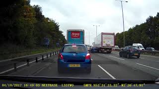 Sainsbury's truck swerves at last second to avoid accident - Nextbase UK dash cam