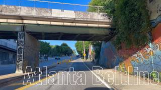 4K ASMR Sunday POV Drive 🚗🌆 Atlanta BeltLine Night Cruise | Relaxing City Sounds & Cinematic Drive