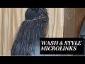 Micro links/ Wash & Style + Maintenance