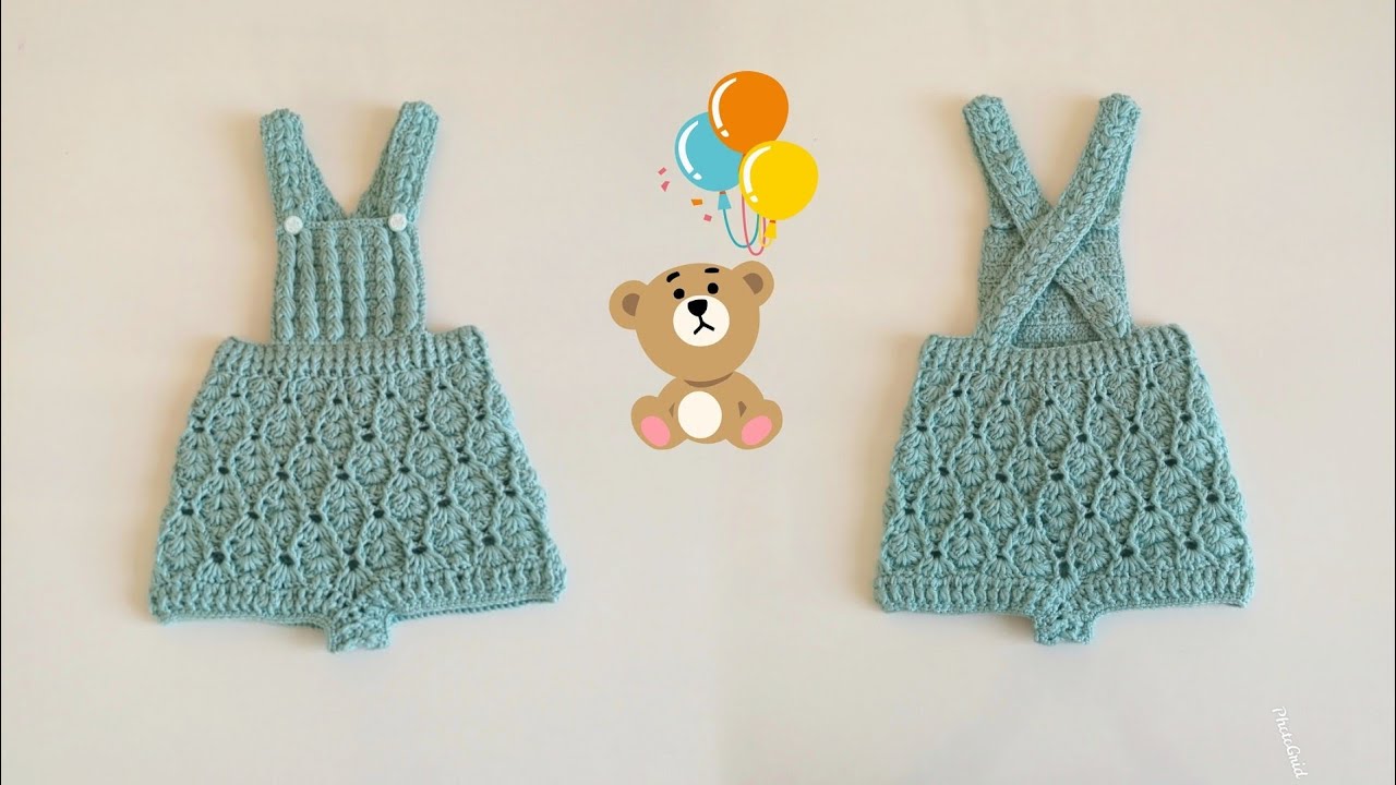 💚Askılı(Salopet)Bebek Şortu Örelim#evdekal #stayhome