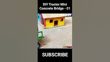 DIY Mini concrete bridge - Part 01 | Science project #miniproject
