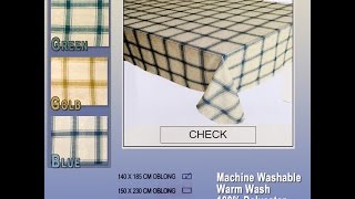 Check Tablecloth wholesale prices