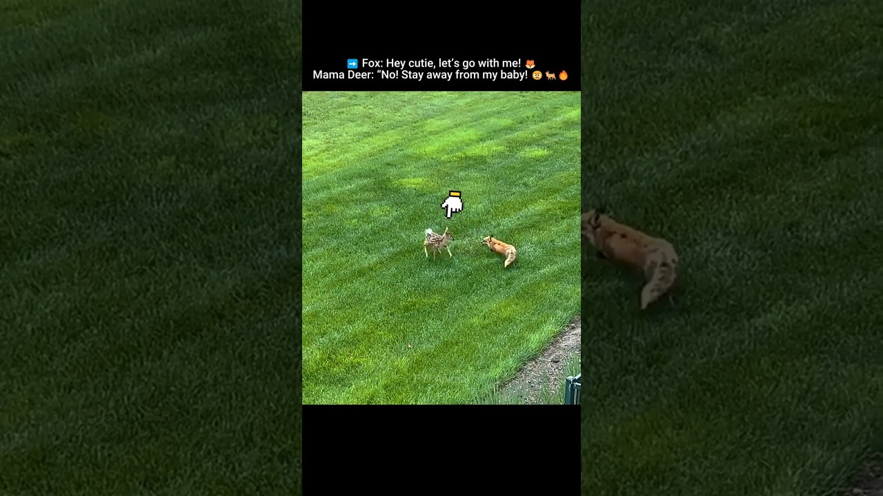 Mama Deer Saves Her Baby from the Fox 