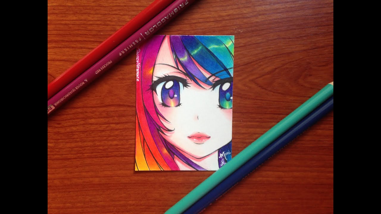 Drawing Anime With Colored Pencil - Creative Art