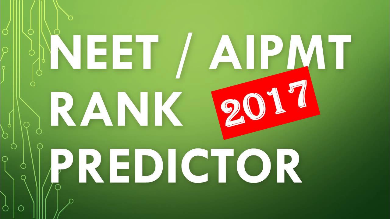 NEET AIPMT Rank Predictor, Find Your Rank based on your score YouTube