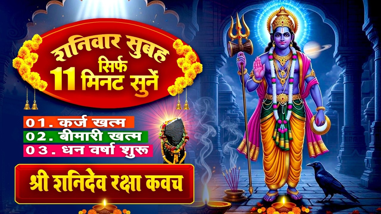सिर्फ 11 मिनट सुने~कर्ज ख़त्म~बीमारी खत्म~धन वर्षा शुरू~शनिदेव रक्षा कवच~Shanidev Raksha Kavach 2026