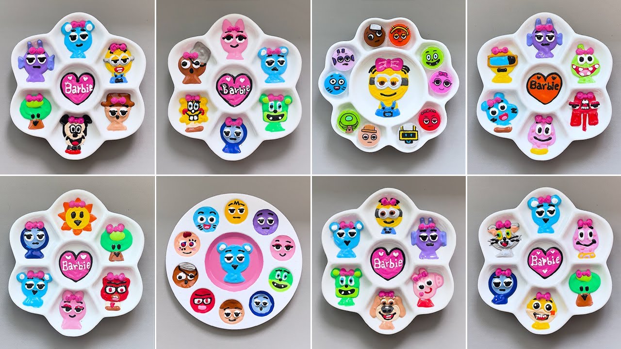 Коллекция смешивания цветов для девочек Барби sprunki 💘 угадайте финальный цвет?