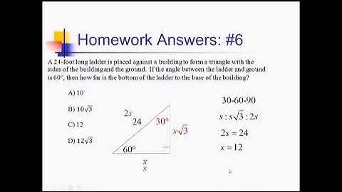 Special Right Triangles: Problem Set #2