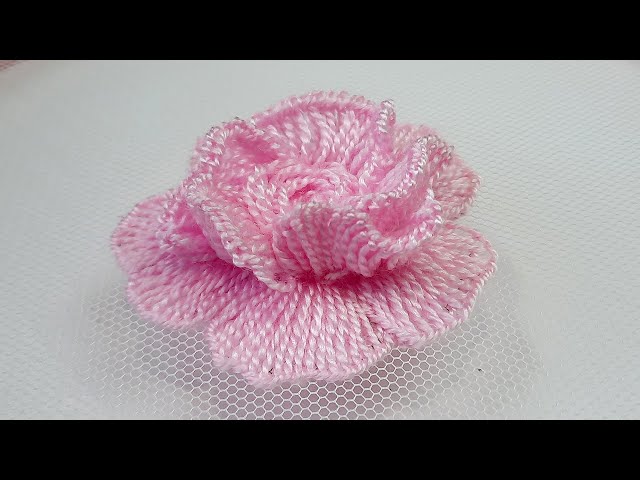 Easy Guide to 3D Wool Rose Embroidery in detail - YouTube