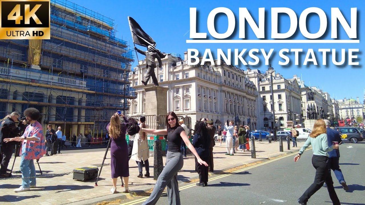 NEW BANKSY ARRIVES IN LONDON Central London Walk As Banksy Statue new-banksy-arrives-in-london-central-london-walk-as-banksy-statue