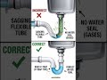 🔥 Title: Sink Pipe Mistake 😲🚰 | Don’t Ignore This! #shorts #construction #civilengineering