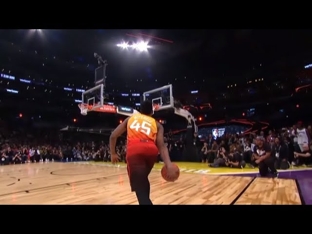 Donovan Mitchell channels Vince Carter for 2018 NBA All-Star Dunk Contest  winning slam