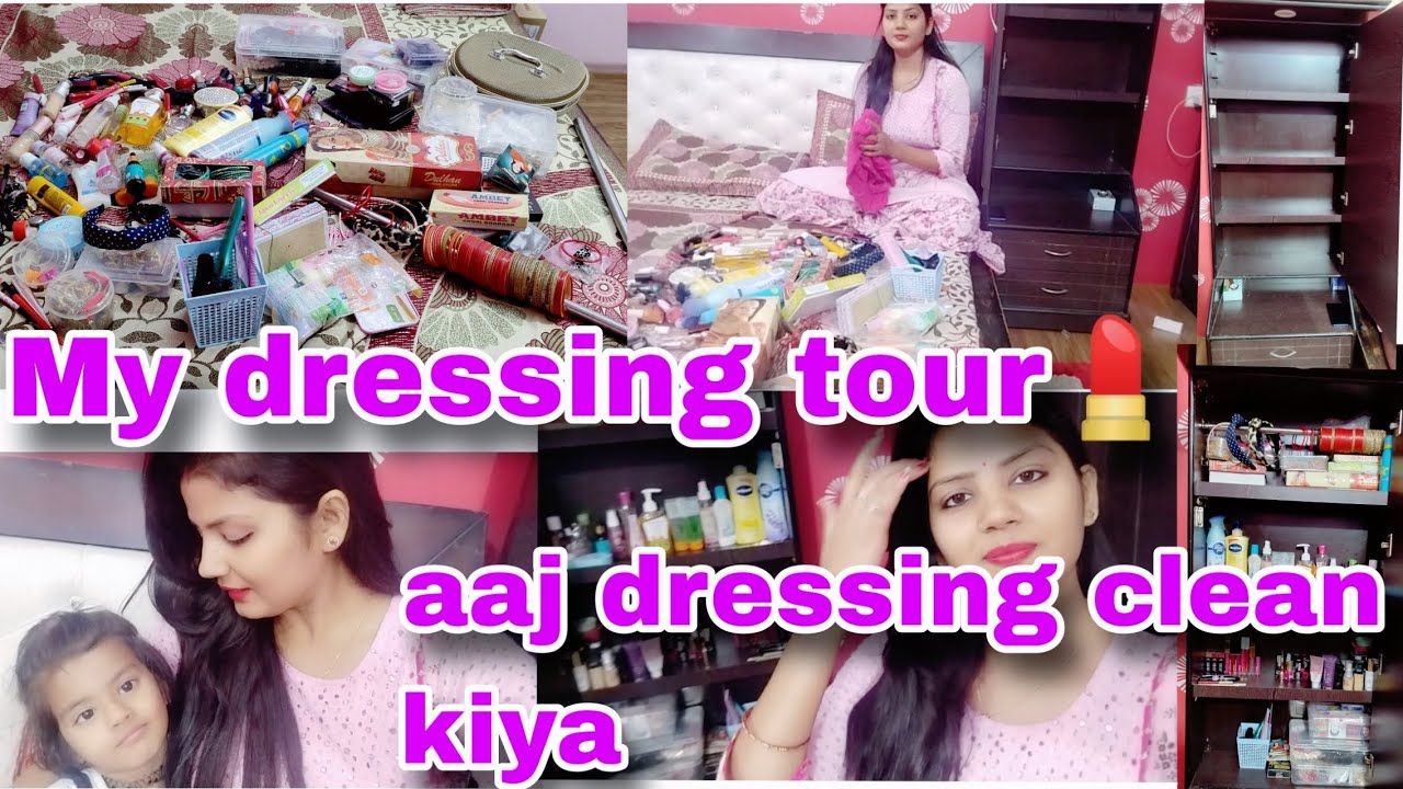 My dressing tour💄💅 aaj dressing saaf kiya maine😄 diwali vibes