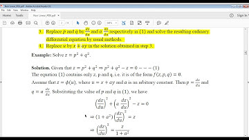 Non-Linear Partial Differential equation: Case II (i.e. f(z,p,q)=0)