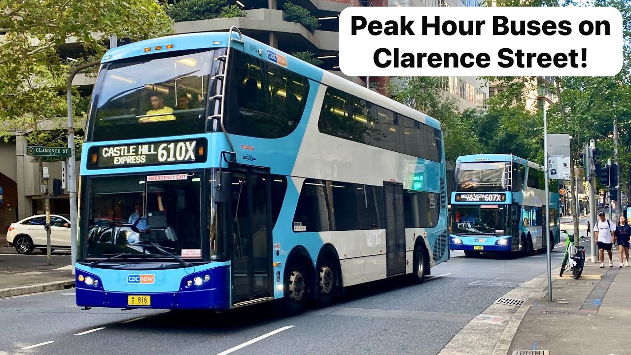 City Buses on Clarence Street in Peak Hour! | Bus Vlog #62