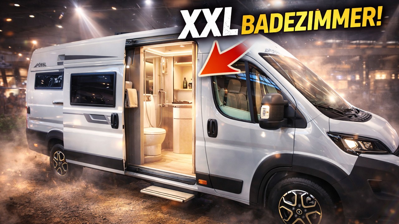 So viel Raum auf 6,40 m? – Pössel Summit Shine 640 R mit XXL-Badezimmer im Rundgang