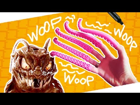 2 minutes pour dessiner UN CAFARD avec des doigts tentacules