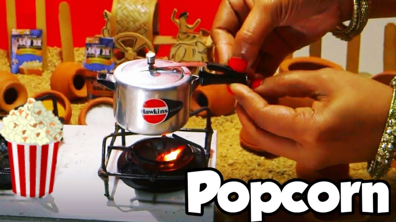 Mini Popcorn | Miniature Cooking | Tiny Popcorn | Mini Food Cooking ...