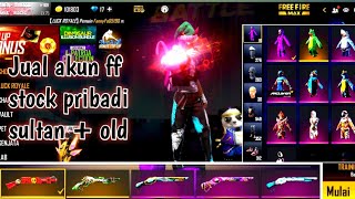 JUAL AKUN FF SULTAN   OLD PARAH SG2 5 RASA SCAR MAX , AK LVL 6, BANDIT UNGU