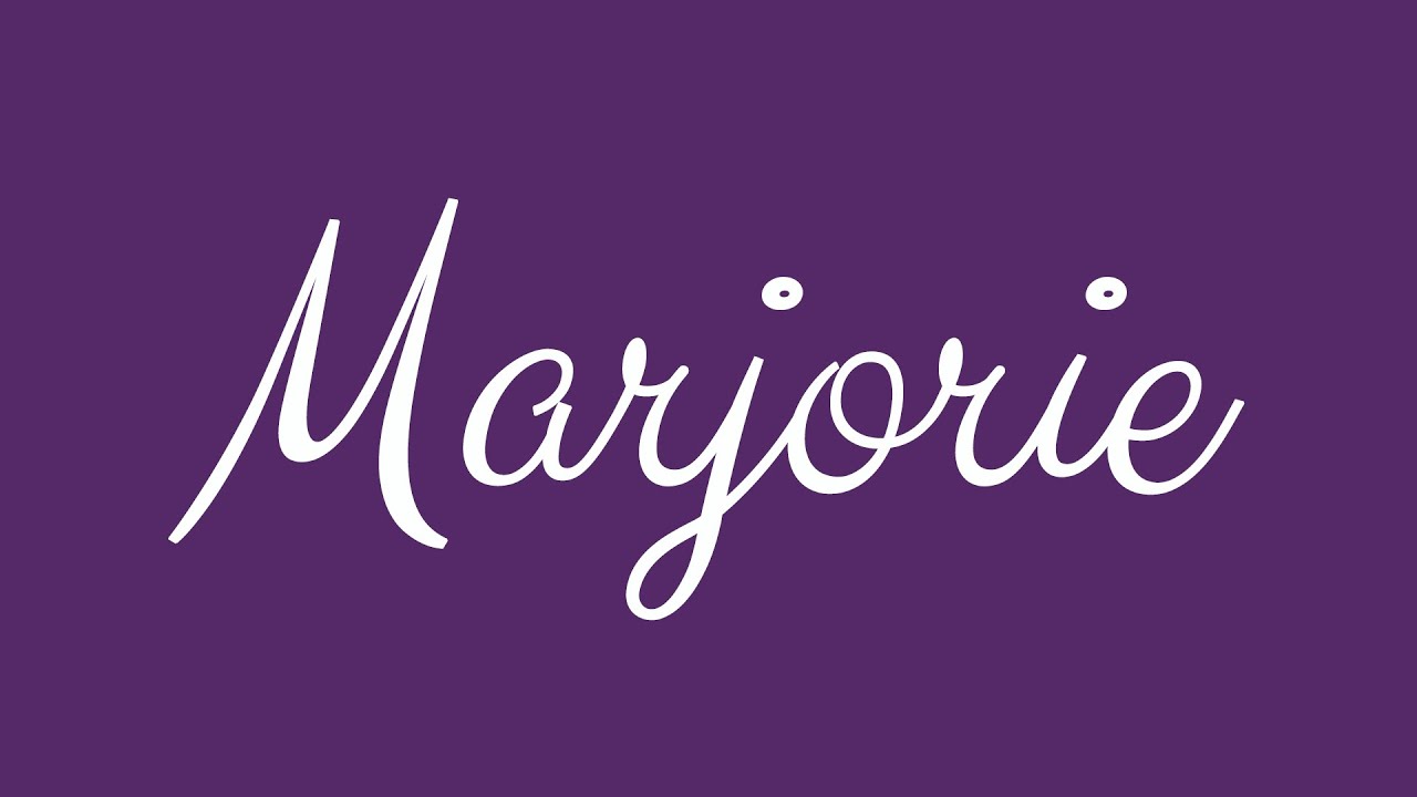Learn How To Sign The Name Marjorie Stylishly In Cursive Writing YouTube learn-how-to-sign-the-name-marjorie-stylishly-in-cursive-writing-youtube