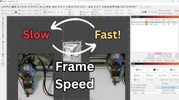 How to change frame speed in lightburn