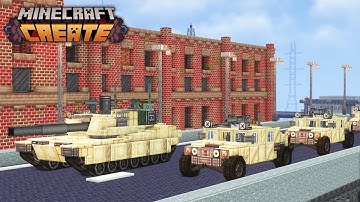 I Built Military Vehicles For My Create Mod Army