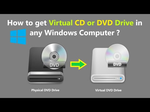 How to get Virtual CD or DVD Drive in any Windows Computer ?